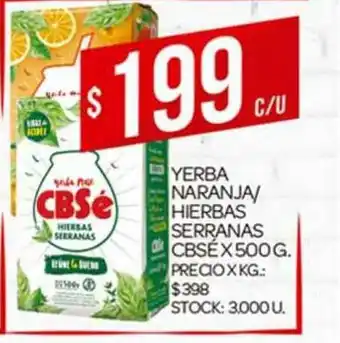 Supermercados DIA Yerba Naranja Hierbas Serranas Cbsé x 500 g oferta