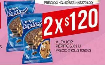 Supermercados DIA Alfajor Pepitos oferta