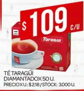 Supermercados DIA Té Taragüi Diamantado x50 u oferta