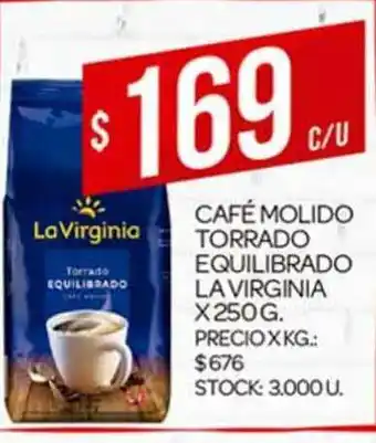 Supermercados DIA Café Molido Torrado Equilibrado La Virginia x 250 g oferta