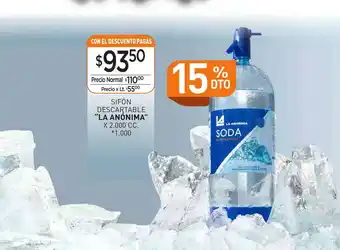 La Anonima Sifón Descartable oferta