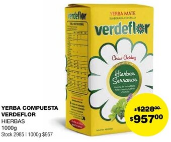 Atomo Conviene YERBA COMPUESTA VERDEFLOR HIERBAS 1000g oferta