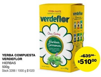 Atomo Conviene YERBA COMPUESTA VERDEFLOR HIERBAS 500g oferta