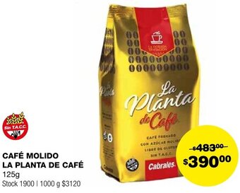 Atomo Conviene CAFÉ MOLIDO LA PLANTA DE CAFÉ 125g oferta