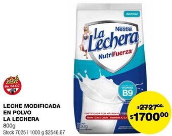Atomo Conviene LECHE MODIFICADA EN POLVO LA LECHERA 800g oferta