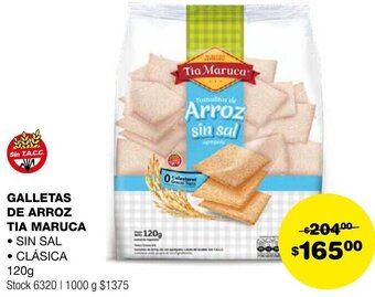 Atomo Conviene GALLETAS DE ARROZ TIA MARUCA 120g oferta