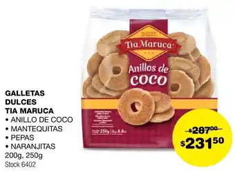 Atomo Conviene GALLETAS DULCES TIA MARUCA 200g, 250g oferta