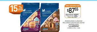 La Anonima La Anonima Magdalenas Clasicas Rellenas C Dulce De Leche Marmoladas oferta