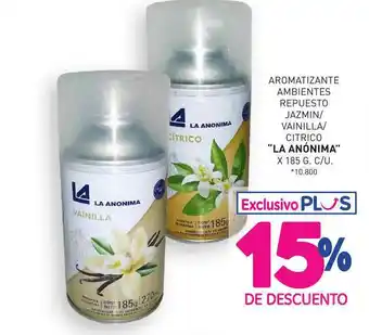 La Anonima Aromatizane Ambientes Repuesto Jazmin Vainilla Citrico „la Anónima” oferta
