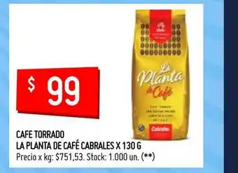 Changomas Cafe Torrado La Planta De Café Cabrales X 130 G oferta