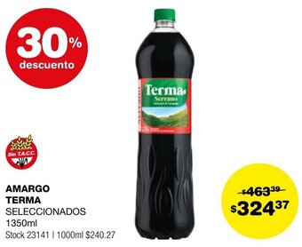 Atomo Conviene AMARGO TERMA SELECCIONADOS 1350ml oferta