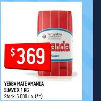 Changomas Yerba Mate Amanda Suave X 1 Kg oferta