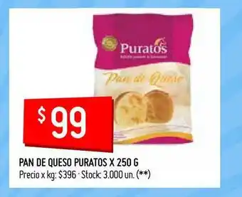 Changomas Pan De Queso Puratos X 250 G oferta