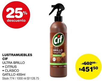 Atomo Conviene LUSTRAMUEBLES CIF 400ml oferta