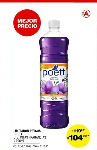 Atomo Conviene Limpiador P-pisos Poett oferta