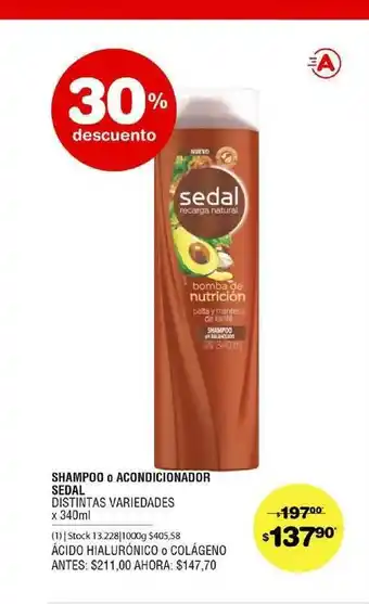 Atomo Conviene Sedal x 340 ml oferta