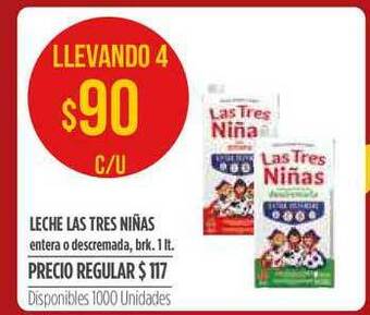 Supermercados Vea Leche Las Tres Niñas oferta