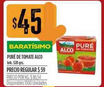 Supermercados Vea Puré De Tomate Alco oferta