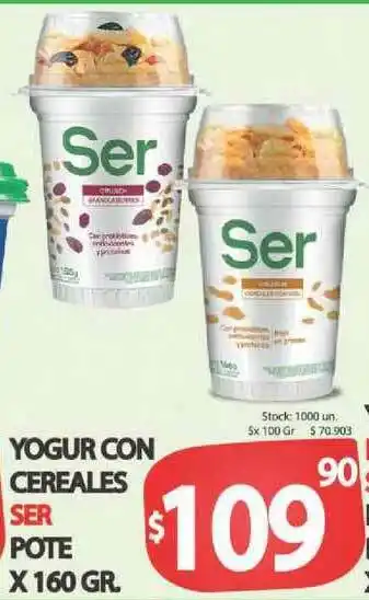 Yogur Con Cereales Ser Pote x 160 gr
