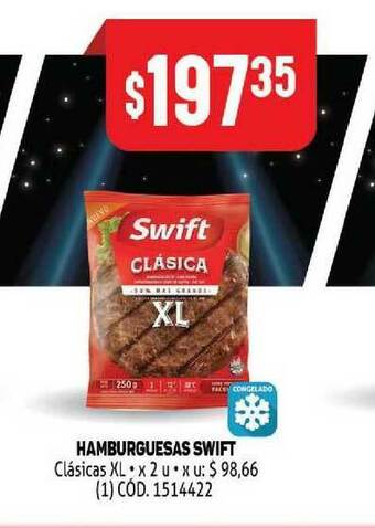 Makro Hamburguesas Swift Clasicas Xl oferta