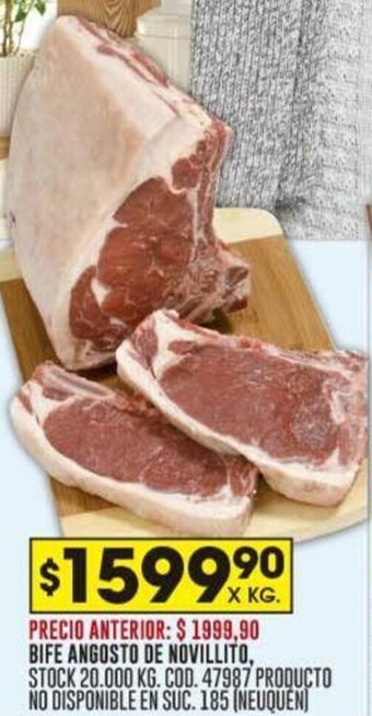 Coto BIFE ANGOSTO DE NOVILLITO oferta