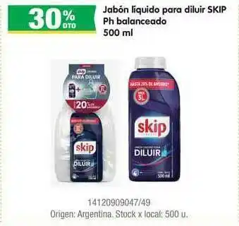 Jumbo Jabón Liquido Para Diluir Skip Ph Balanceado oferta