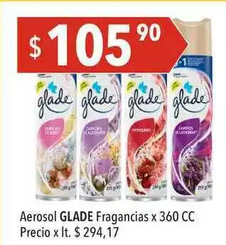 Hergo Aerosol Glade Fragancias X 360 Cc oferta