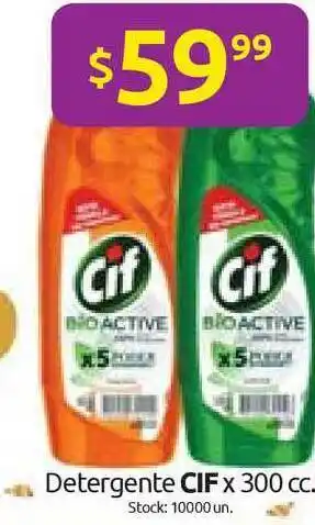 Cordiez Detergente Cif x 300cc oferta