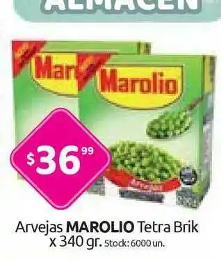 Cordiez Arvejas Marolio Tetra Brik x 340gr oferta