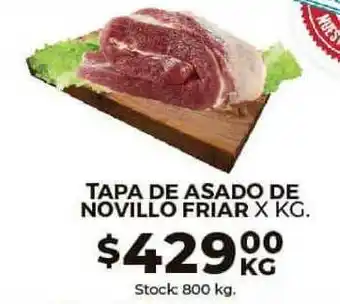 Super MAMI Tapa De Asado De Novillo Friar X Kg oferta