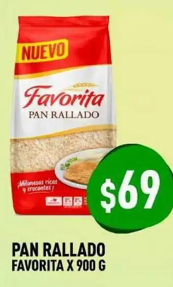 Supermercados Zeta Pan Rallado Favorita x 900g oferta