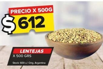 Carrefour Maxi Lentejas x 500g oferta