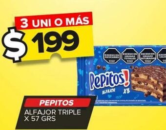 Carrefour Maxi Alfajor pepitos x 57g oferta