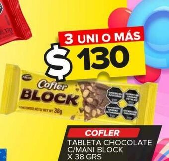 Carrefour Maxi Tableta chocolate cofler x 38g oferta