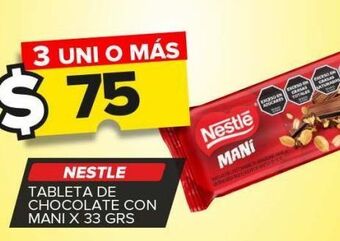 Carrefour Maxi Tableta de chocolate nestlé x 33g oferta