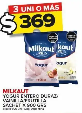 Carrefour Maxi Yogur entero milkaut x 900g oferta