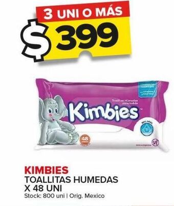 Carrefour Maxi Toallitas húmedas kimbies x 48un oferta