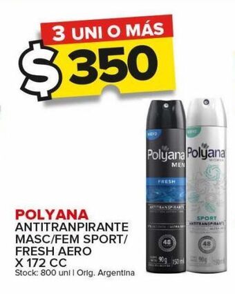 Carrefour Maxi Antitranspirante polyana x 172cc oferta