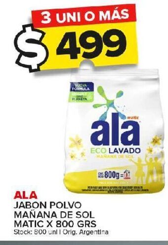 Carrefour Maxi Jabón en polvo ala x 800g oferta