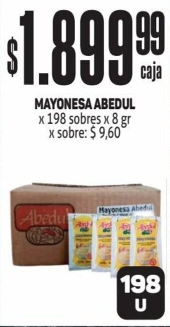Makro MAYONESA ABEDUL x 198 sobres x 8 gr oferta