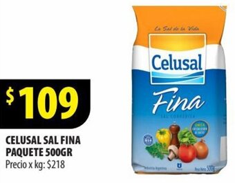 Punto Mayorista CELUSAL SAL FINA PAQUETE 500GR oferta