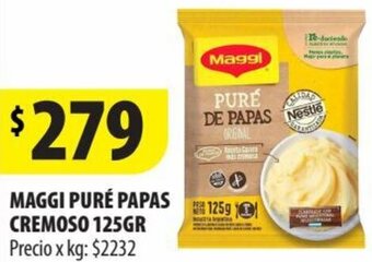 Punto Mayorista MAGGI PURÉ PAPAS CREMOSO 125GR oferta