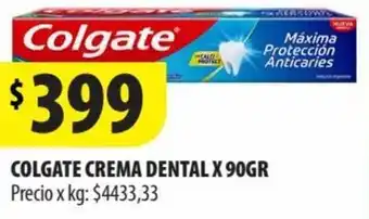 Punto Mayorista COLGATE CREMA DENTAL X 90GR oferta