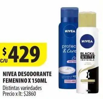 Punto Mayorista NIVEA DESODORANTE FEMENINO X 150ML oferta