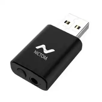 Frávega Emisor receptor nictom bt4 transmisor bluetooth audio tv smart rca oferta