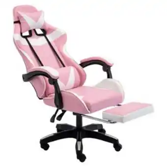 Frávega Sillon gamer pro confort pink oferta