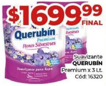 Diarco Suavizante QUERUBÍN Premium x 3 Lt. Cód: 16320 oferta