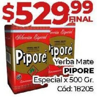 Diarco Yerba Mate PIPORE Especial x 500 Gr. oferta