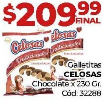 Diarco Galletitas CELOSAS Chocolate x 230 Gr. Cód: 32288 oferta