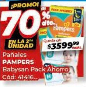 Diarco Pañales PAMPERS Babysan Pack Ahorro Cód: 41416.. oferta